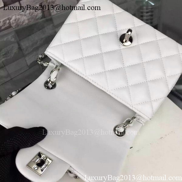 Chanel Classic Flap Bag Original Sheepskin Leather A5171 White