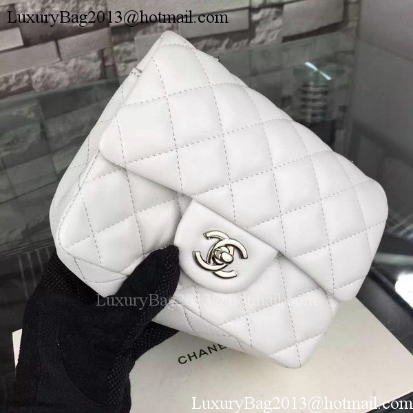 Chanel Classic Flap Bag Original Sheepskin Leather A5171 White