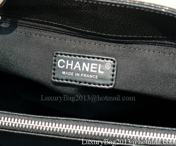 Chanel Classic Coco Bag Black GST Cannage Pattern A50995 Silver