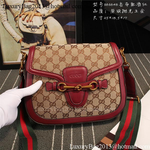 Gucci Lady Web GG Canvas Shoulder Bag 383848