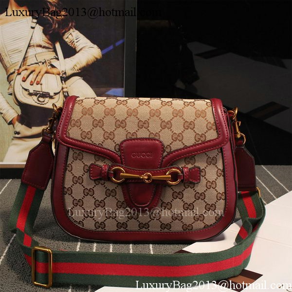 Gucci Lady Web GG Canvas Shoulder Bag 383848