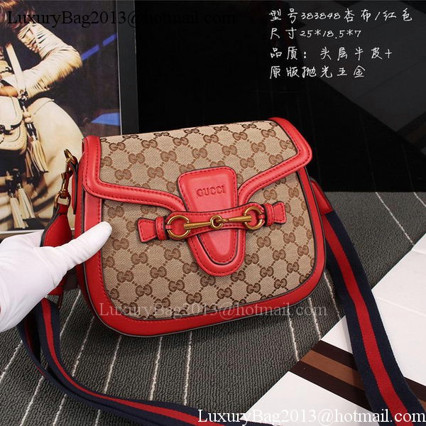 Gucci Lady Web GG Canvas Shoulder Bag 383848