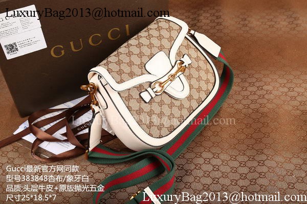 Gucci Lady Web GG Canvas Shoulder Bag 383848