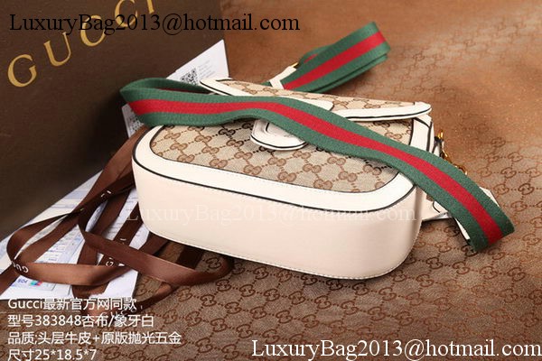 Gucci Lady Web GG Canvas Shoulder Bag 383848