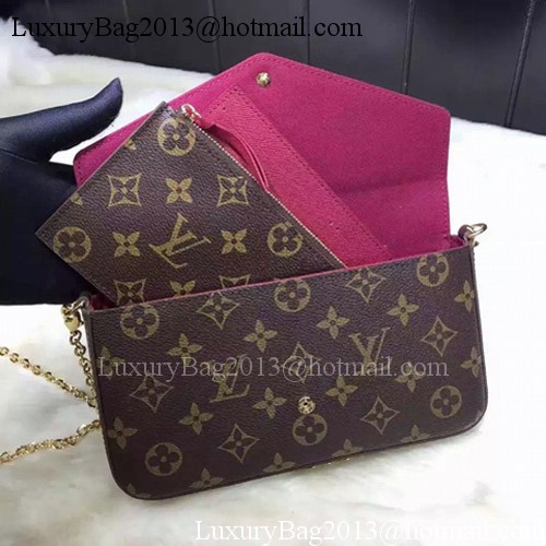 Louis Vuitton Monogram Canvas Felicie Chain Wallet M61276