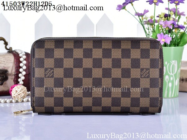 Louis Vuitton Damier Ebene Canvas ZIPPY XL WALLET N41503