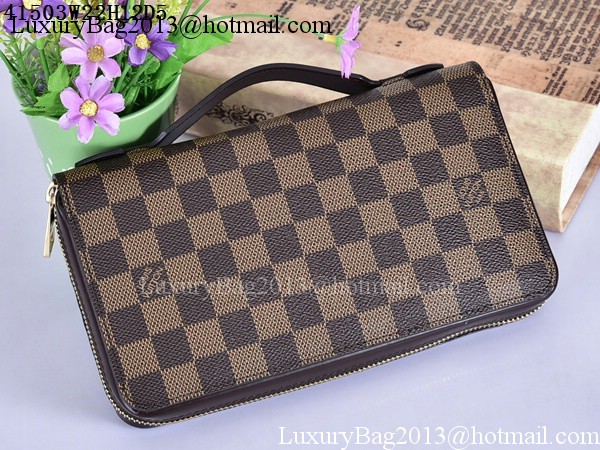 Louis Vuitton Damier Ebene Canvas ZIPPY XL WALLET N41503