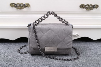 Stella McCartney QUilted Denim Cross Body Bag SMC015 Grey
