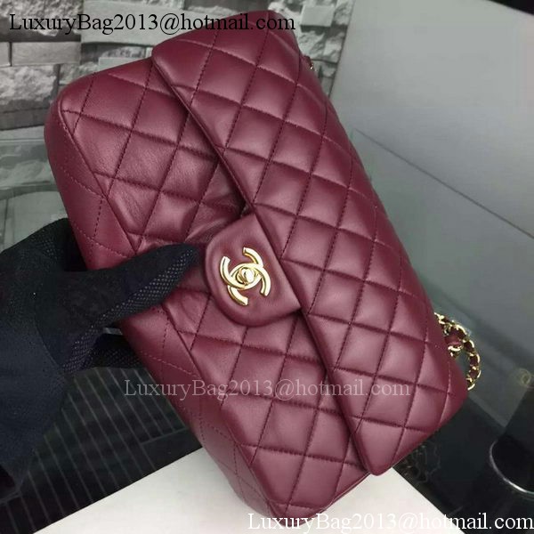 Chanel 2.55 Series Flap Bag Lambskin Leather A5024 Burgundy