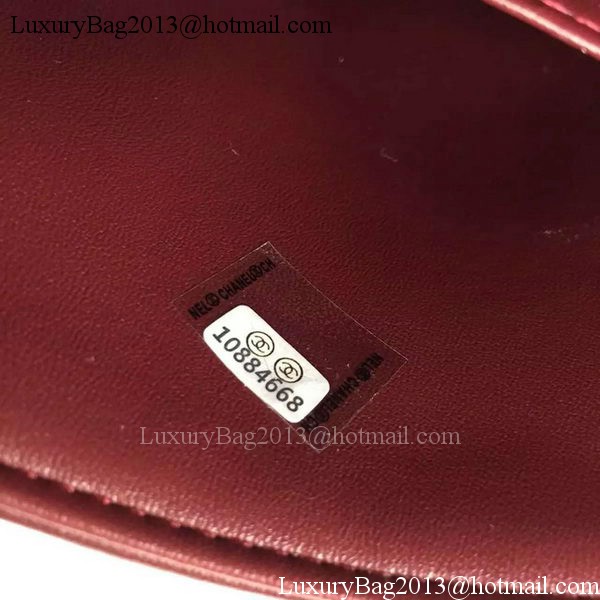 Chanel 2.55 Series Flap Bag Lambskin Leather A5024 Burgundy