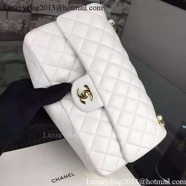 Chanel 2.55 Series Flap Bag Lambskin Leather A5024 White