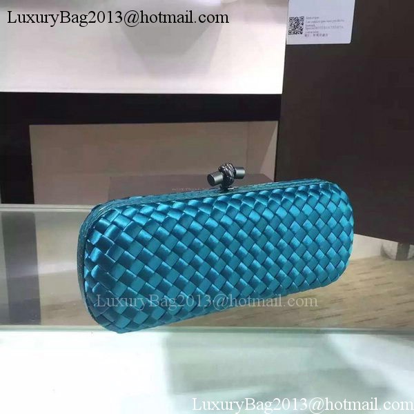 Bottega Veneta STRETCH Knot Sheepskin Leather Clutch BV8651 SkyBlue