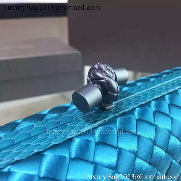 Bottega Veneta STRETCH Knot Sheepskin Leather Clutch BV8651 SkyBlue