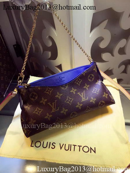 Louis Vuitton Monogram Canvas PALLAS CLUTCH M41638 Blue