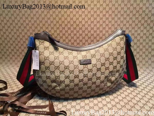 Gucci GG Plus Medium Messenger Bag 181092 Brown