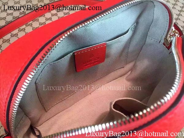 Gucci Soho Calfskin Leather Disco Bag 308364 Red