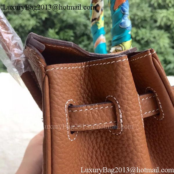 Hermes Birkin 25CM Tote Bag Litchi Leather H25T Brown