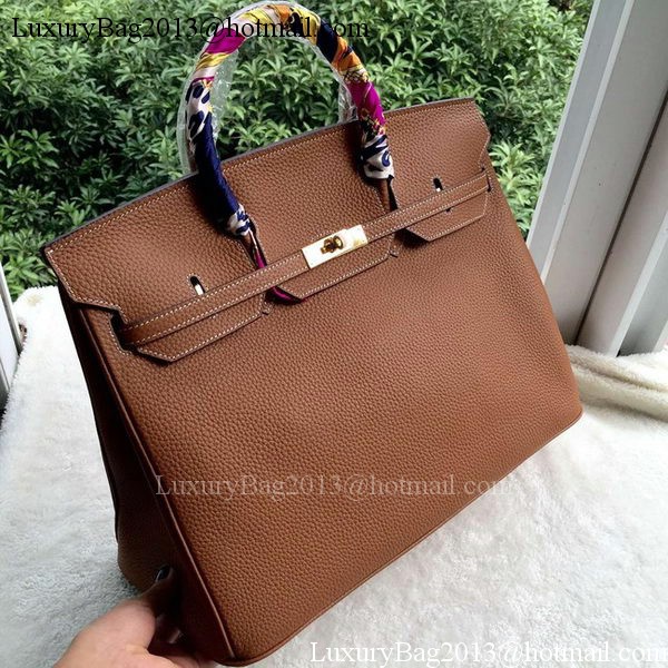 Hermes Birkin 40CM Bag Wheat Litchi Leather BK40 Gold