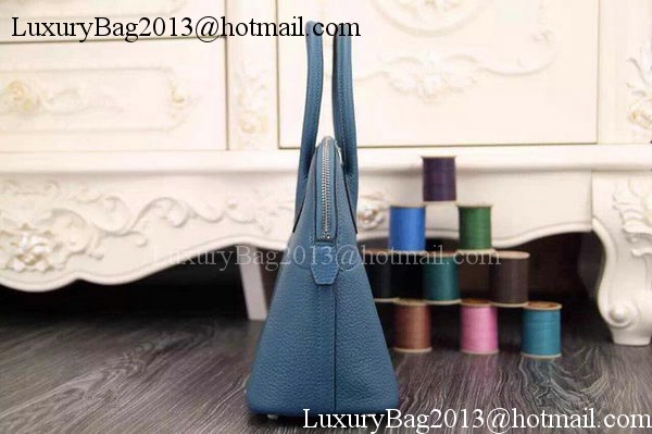 Hermes Bolide 37CM Calfskin Leather Tote Bag B1004 Blue