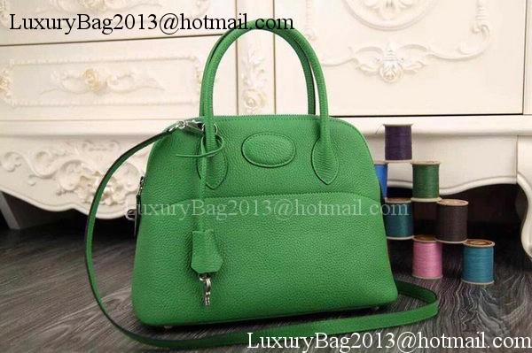 Hermes Bolide 37CM Calfskin Leather Tote Bag B1004 Green