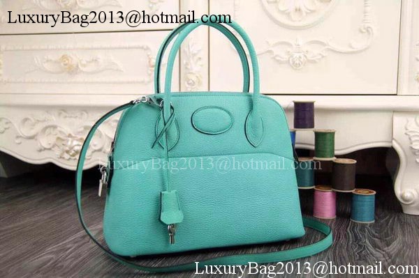 Hermes Bolide 37CM Calfskin Leather Tote Bag B1004 Light Green