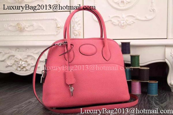 Hermes Bolide 37CM Calfskin Leather Tote Bag B1004 Pink