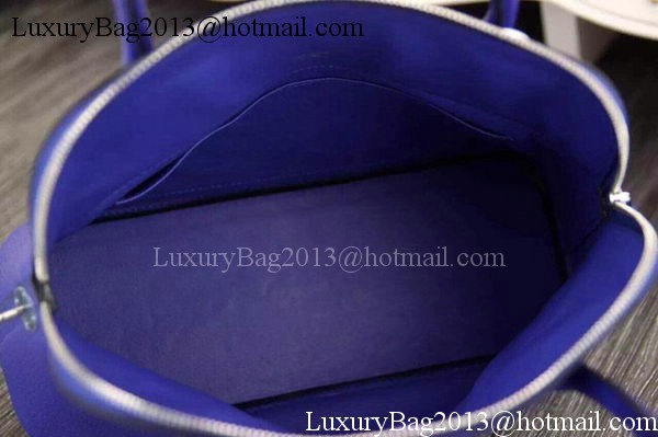 Hermes Bolide 37CM Calfskin Leather Tote Bag B1004 Royal