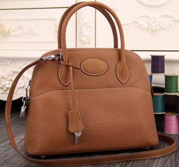 Hermes Bolide 37CM Calfskin Leather Tote Bag B1004 Wheat