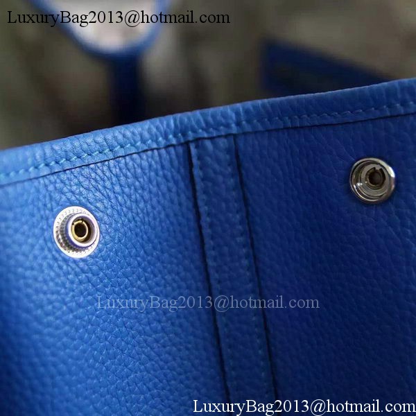 Hermes Garden Party 36cm 30cm Tote Bag Original Leather Blue