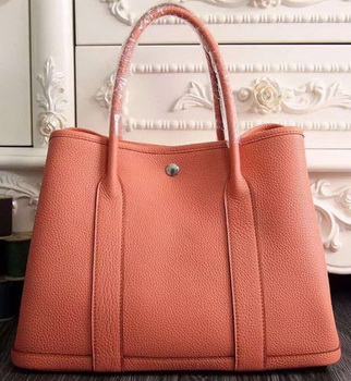 Hermes Garden Party 36cm 30cm Tote Bag Original Leather Light Pink