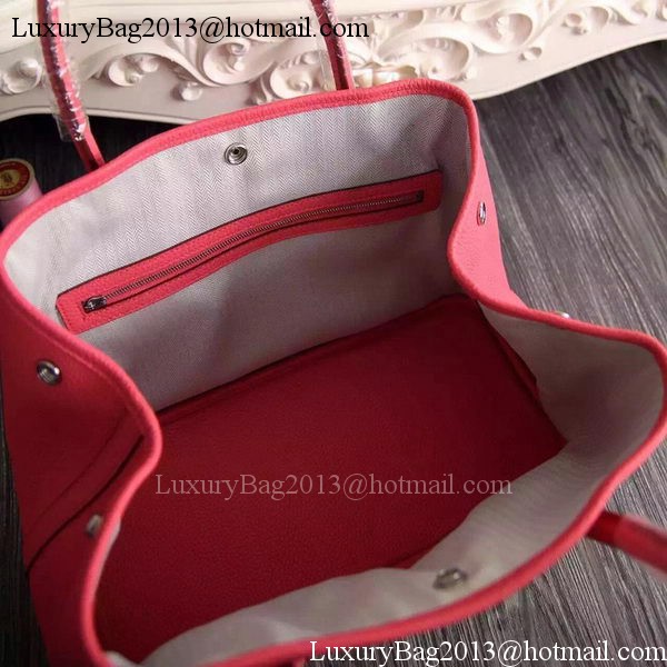 Hermes Garden Party 36cm 30cm Tote Bag Original Leather Light Red