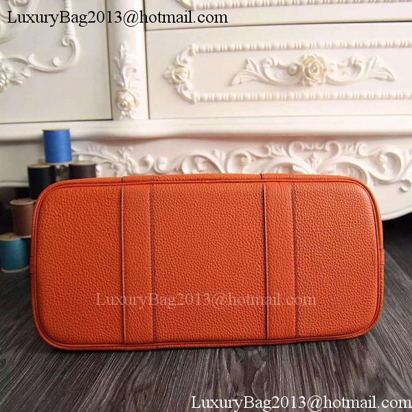 Hermes Garden Party 36cm 30cm Tote Bag Original Leather Orange