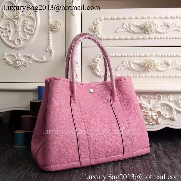 Hermes Garden Party 36cm 30cm Tote Bag Original Leather Pink