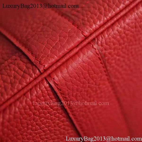 Hermes Garden Party 36cm 30cm Tote Bag Original Leather Red