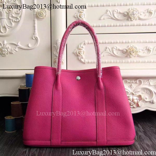 Hermes Garden Party 36cm 30cm Tote Bag Original Leather Rose