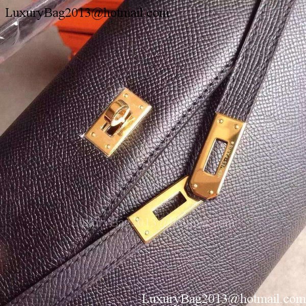 Hermes Kelly 31cm Clutch Epsom Leather KL31 Black