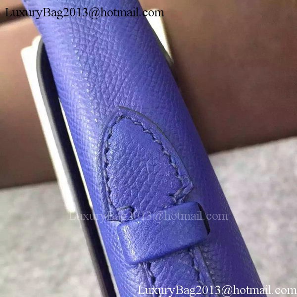 Hermes Kelly 31cm Clutch Epsom Leather KL31 Blue