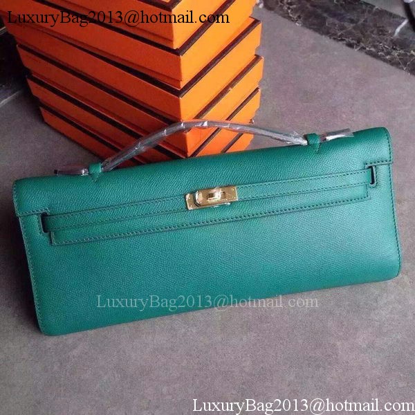 Hermes Kelly 31cm Clutch Epsom Leather KL31 Deep Green