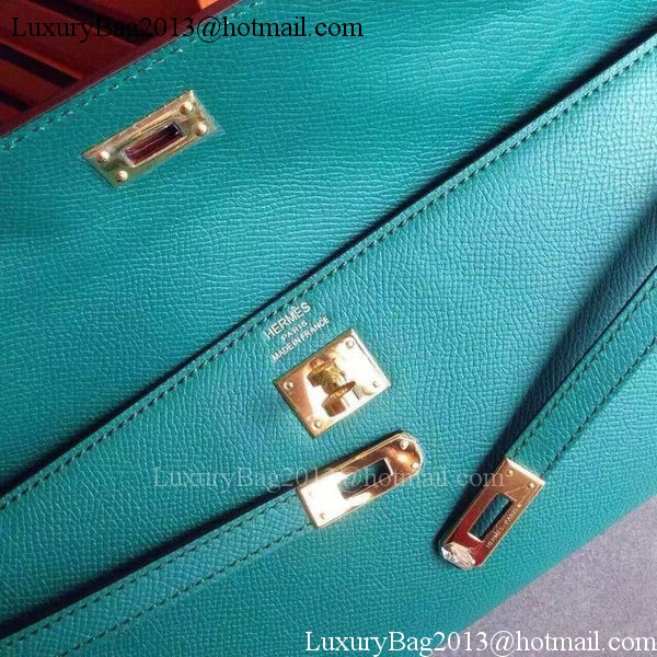 Hermes Kelly 31cm Clutch Epsom Leather KL31 Deep Green