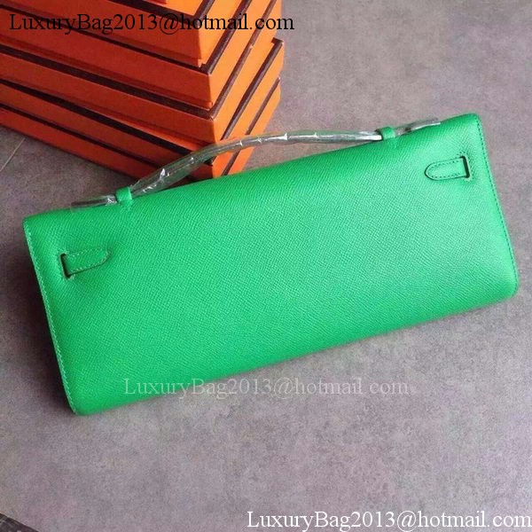 Hermes Kelly 31cm Clutch Epsom Leather KL31 Green