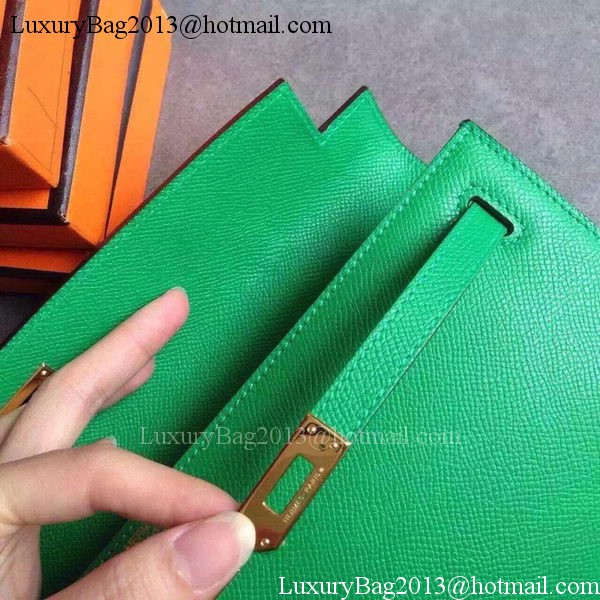 Hermes Kelly 31cm Clutch Epsom Leather KL31 Green