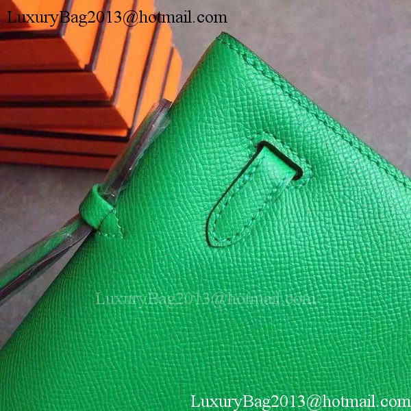 Hermes Kelly 31cm Clutch Epsom Leather KL31 Green