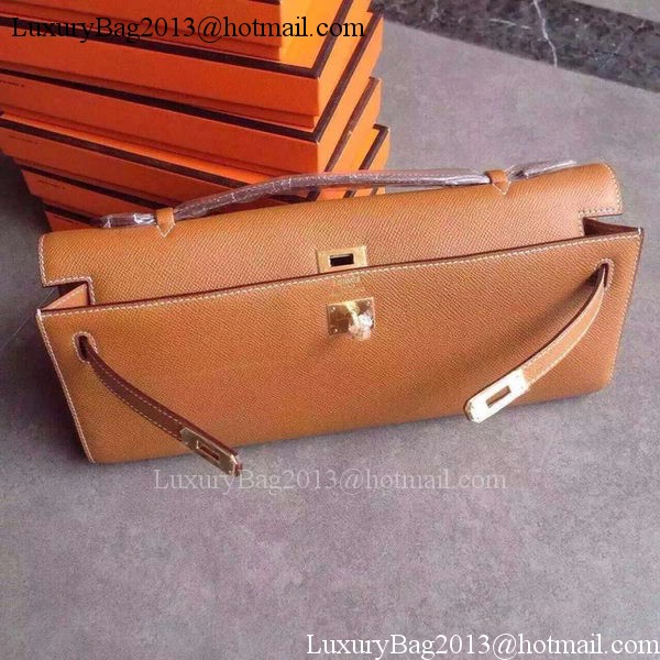 Hermes Kelly 31cm Clutch Epsom Leather KL31 Wheat