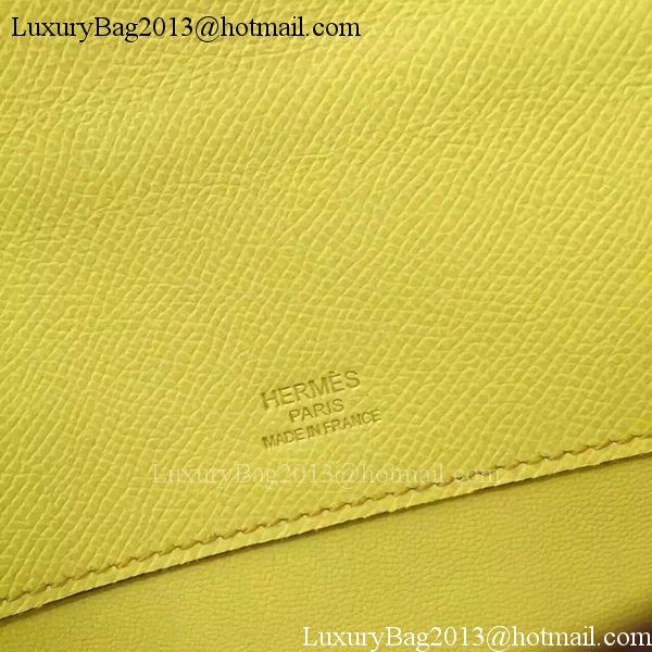 Hermes Kelly 31cm Clutch Epsom Leather KL31 Yellow