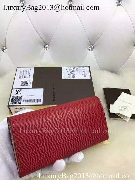 Louis Vuitton Epi Leather EMILIE WALLET M60852 Coquelicot