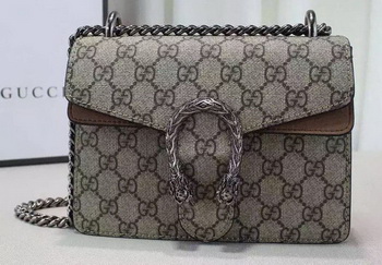 Gucci Dionysus GG Supreme Shoulder Bag 421970 Apricot