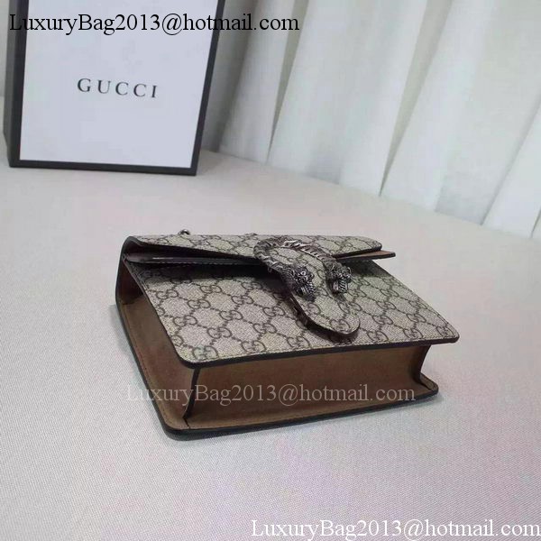 Gucci Dionysus GG Supreme Shoulder Bag 421970 Apricot