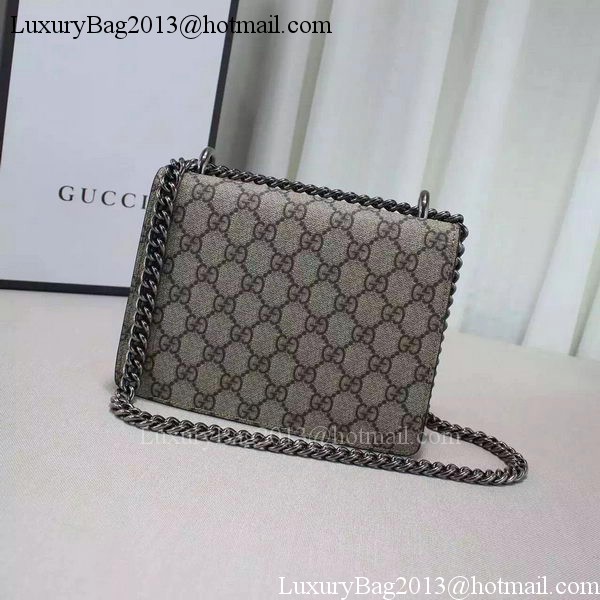 Gucci Dionysus GG Supreme Shoulder Bag 421970 Apricot