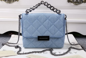 Stella McCartney QUilted Denim Cross Body Bags SMC015 Blue