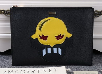 Stella McCartney SUPERHERO Medium ZIPPED CLUTCH SM891 Yellow